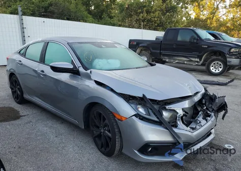 2020 Honda Civic Sport from USA, damaged, VIN 19XFC2E82LE030835